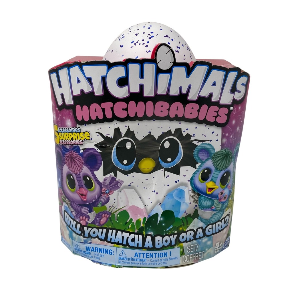 Hatchimals HatchiBabies Interactive Hatching Surprise Pet Toy Egg Kitsee Unikeet